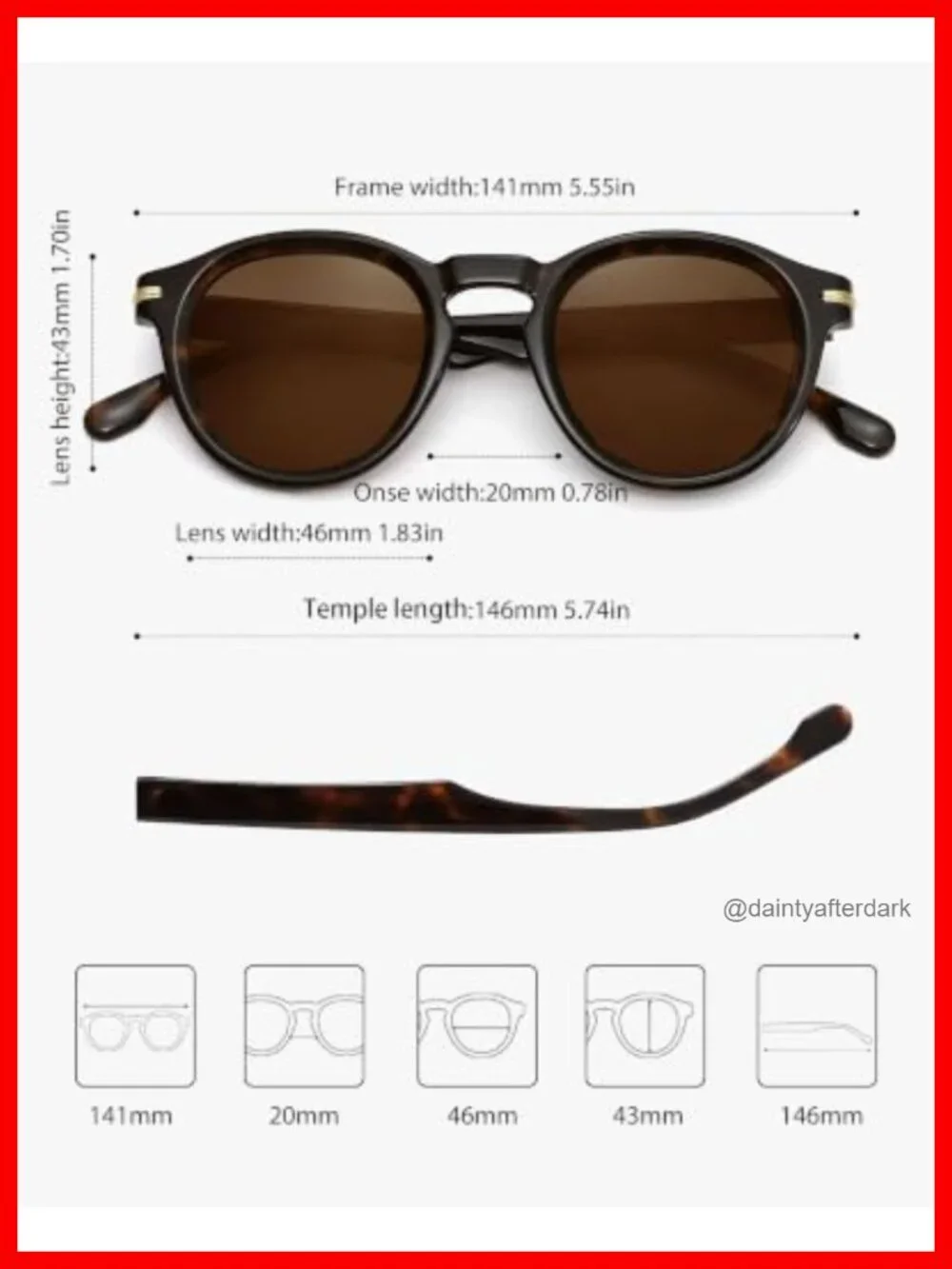 Vintage Round Sunglasses UV400 Protection Lightweight HD Lenses